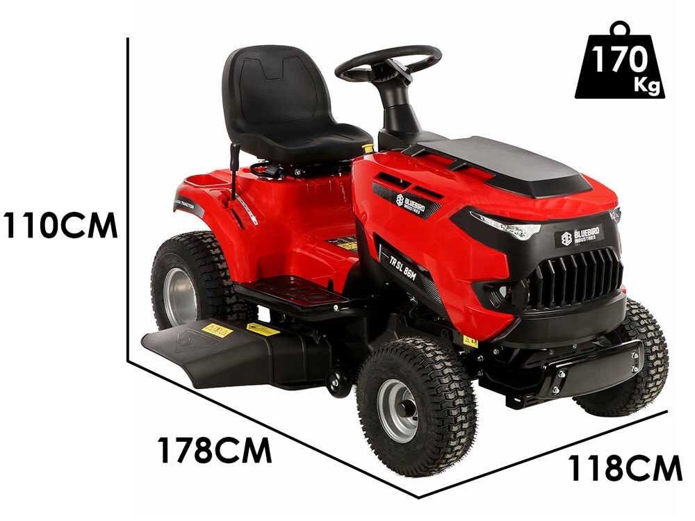 Blue Bird TR SL 86M - Tractor cortacésped con cambio mecánico - salida lateral y mulching - Imagen 3