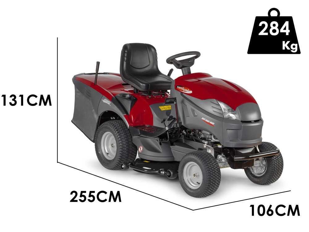 Castelgarden XHT 240 4WD - Tractor cortacésped con recogedor - cambio hidrostático - Imagen 3