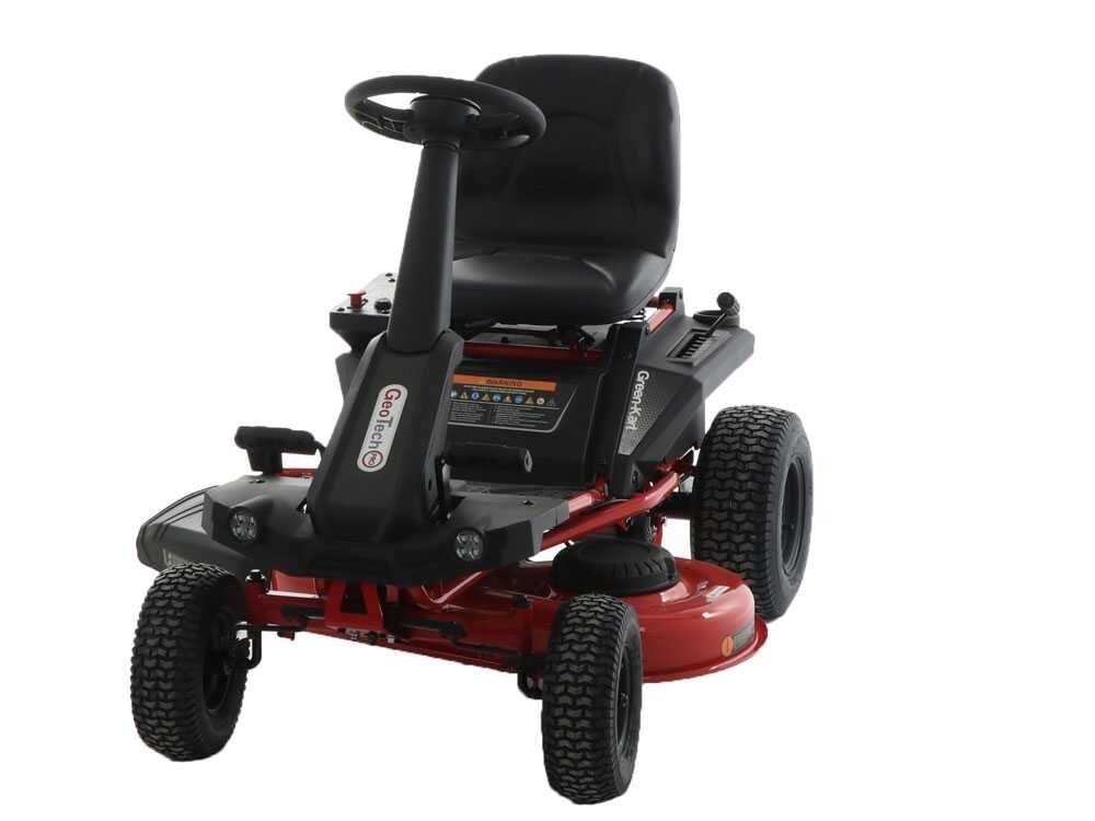 GeoTech Pro Green-Kart 76 - Tractor cortacésped de batería 48 V/50 Ah - salida lateral y mulching - Imagen 4