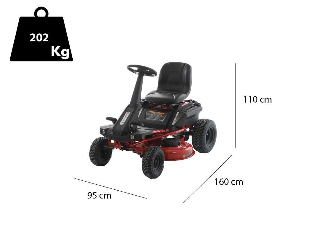 GeoTech Pro Green-Kart 91 - Tractor cortacésped de batería 48V/75Ah - salida lateral y mulching - Imagen 3