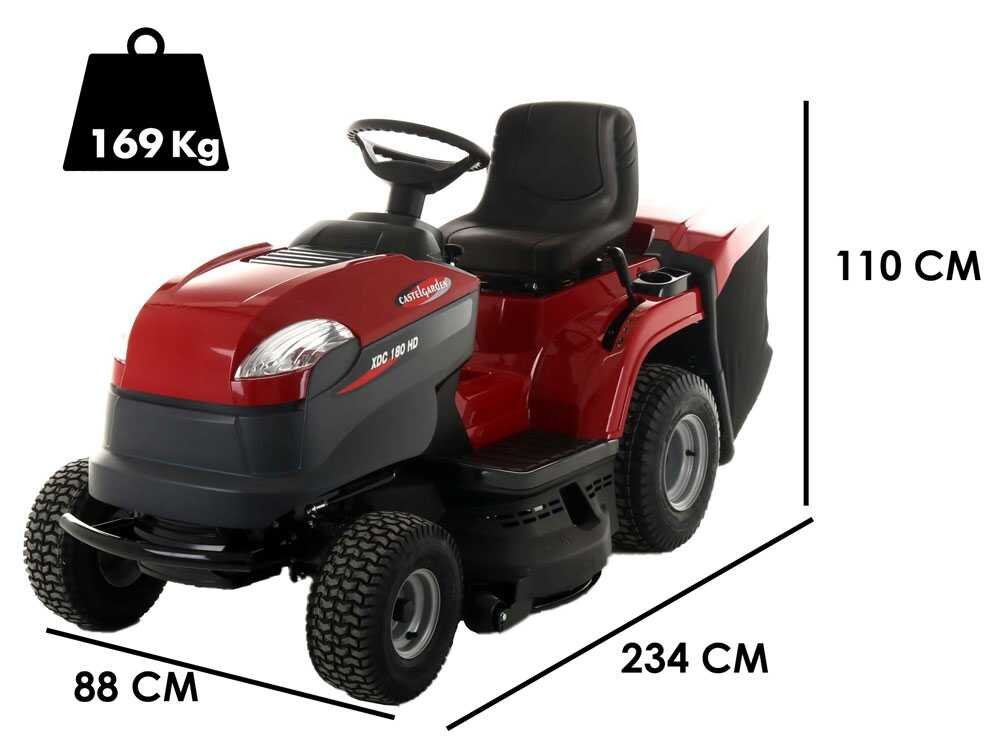 Tractor cortacésped Castelgarden XDC 180 HD - cambio hidrostático - recogedor - Imagen 3