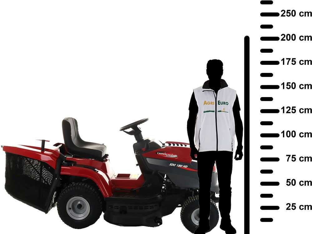 Tractor cortacésped Castelgarden XDC 180 HD - cambio hidrostático - recogedor - Imagen 4