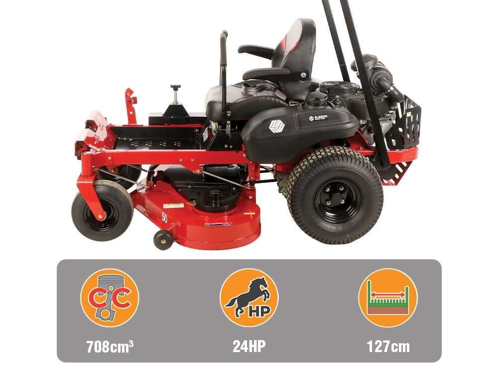 Blue Bird ZTR 50L PRO - Tractor cortacésped de giro cero - Salida lateral y corte con mulching - Imagen 5
