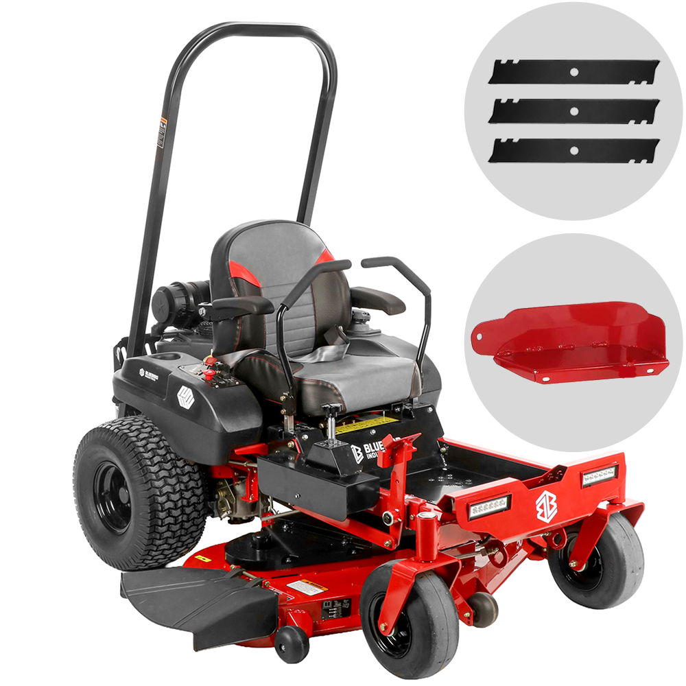 Blue Bird ZTR 50L PRO - Tractor cortacésped de giro cero - Salida lateral y corte con mulching