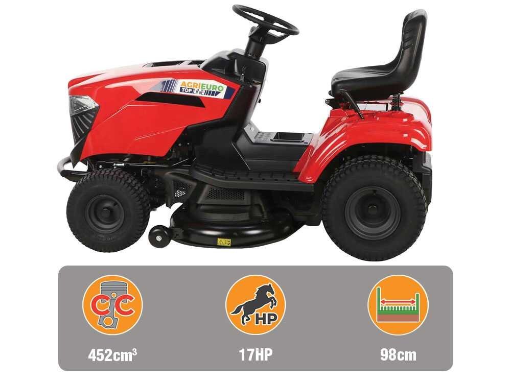 A 98 HD SD - Tractor cortacésped - Cambio hidrostático - Salida lateral - Imagen 3