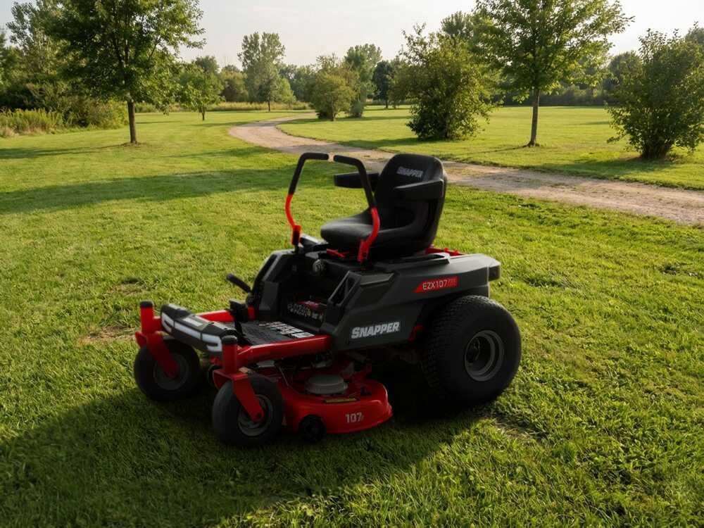 Snapper EZX107 - Tractor cortacésped a batería de giro cero - 72 V/44 Ah - corte de 107 cm - 2 en 1 - Imagen 2