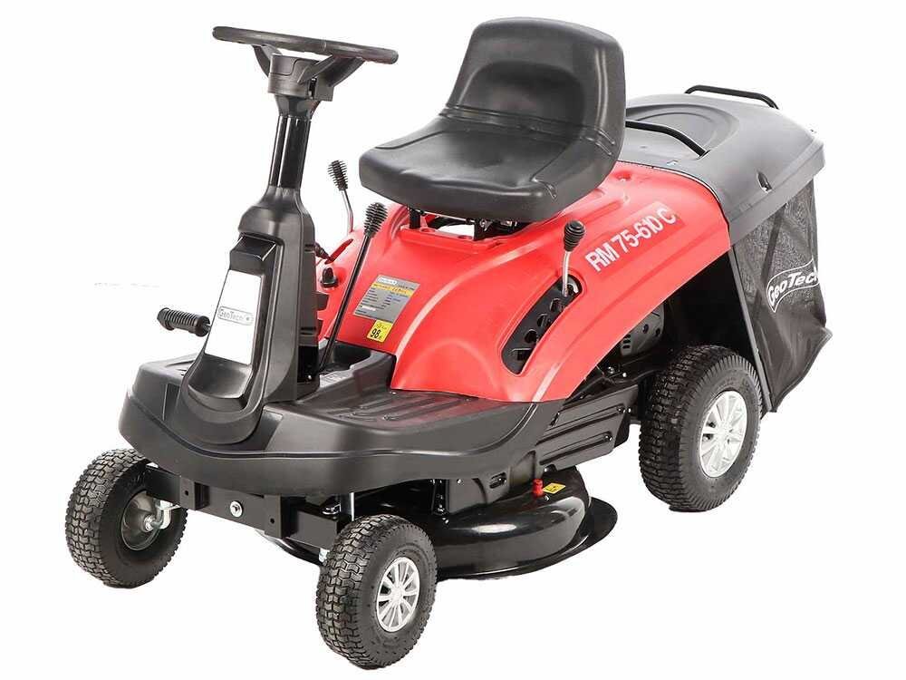 GeoTech RM 75-610 C - Tractor cortacésped minirider - Motor de 224cc - Imagen 4