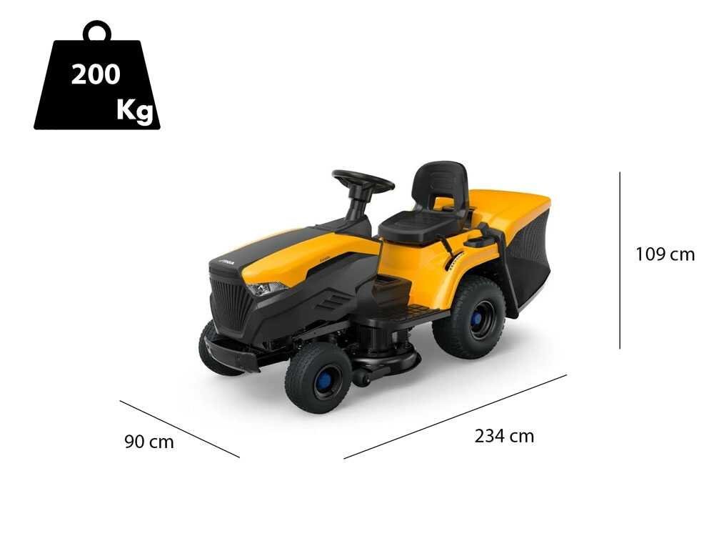 Stiga Estate 384e - Tractor cortacésped de batería - Recogedor - Potencia 48V/30Ah - Imagen 3
