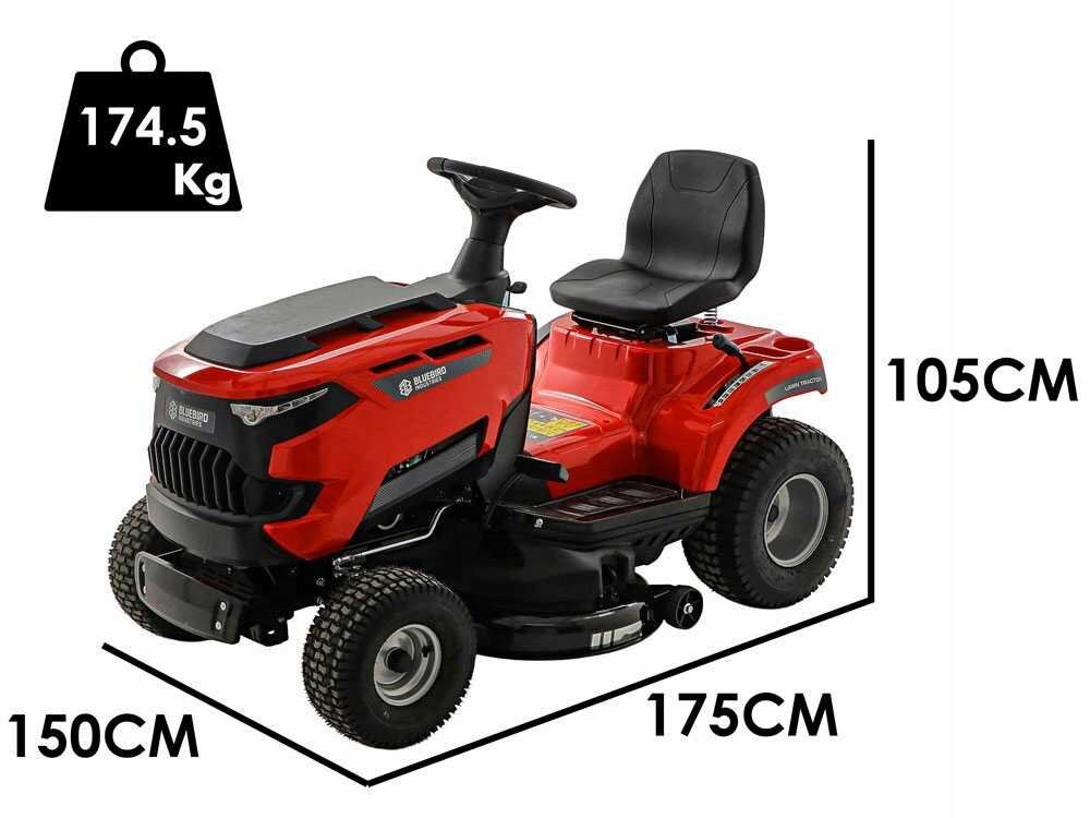 Blue Bird TR SL 108H Twin - Tractor cortacésped con cambio hidrostático - Salida lateral y mulching - Imagen 4